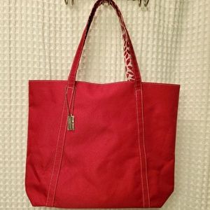 Clinique reversible makeup tote